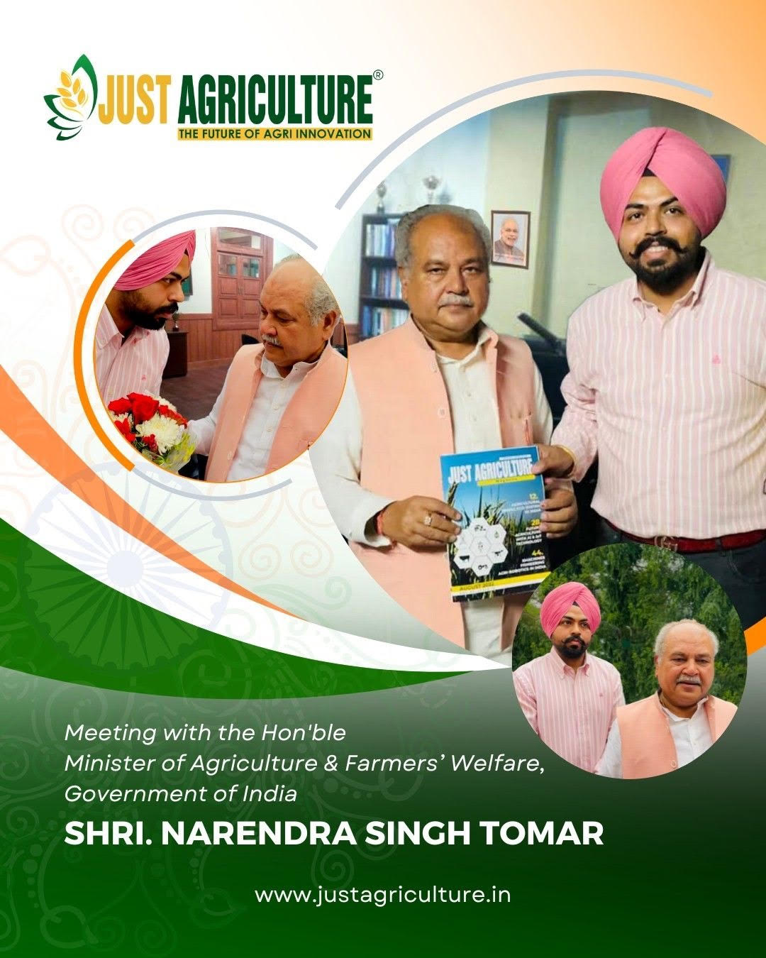 Shri Narendra Singh Tomar Cabinet Minister of Agriculture & Farmers’ Welfare